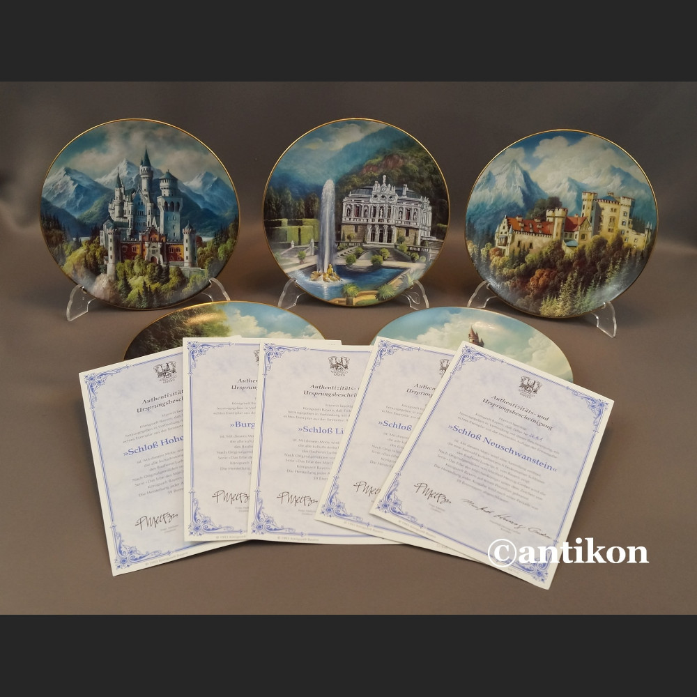 Talerze zamki bawarskie Bradex Talerze zamki bawarskie Bradex