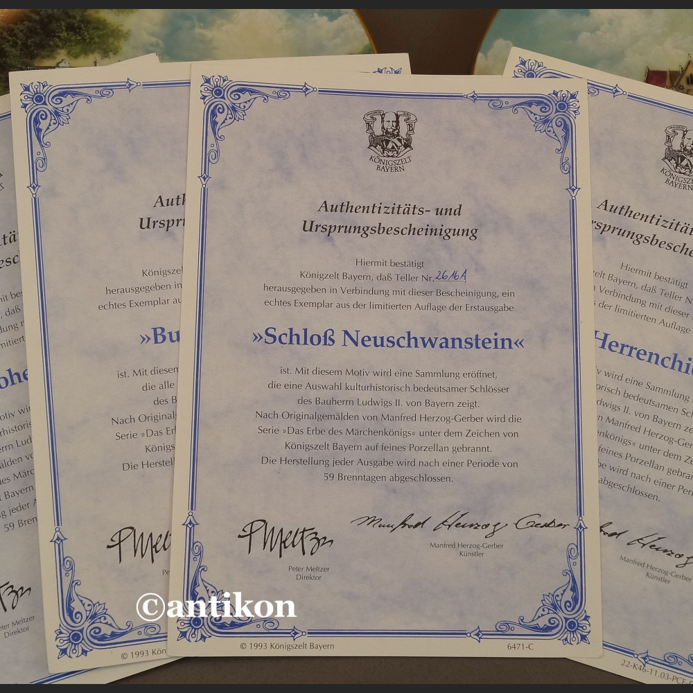 Talerze zamki bawarskie Bradex Talerze zamki bawarskie Bradex