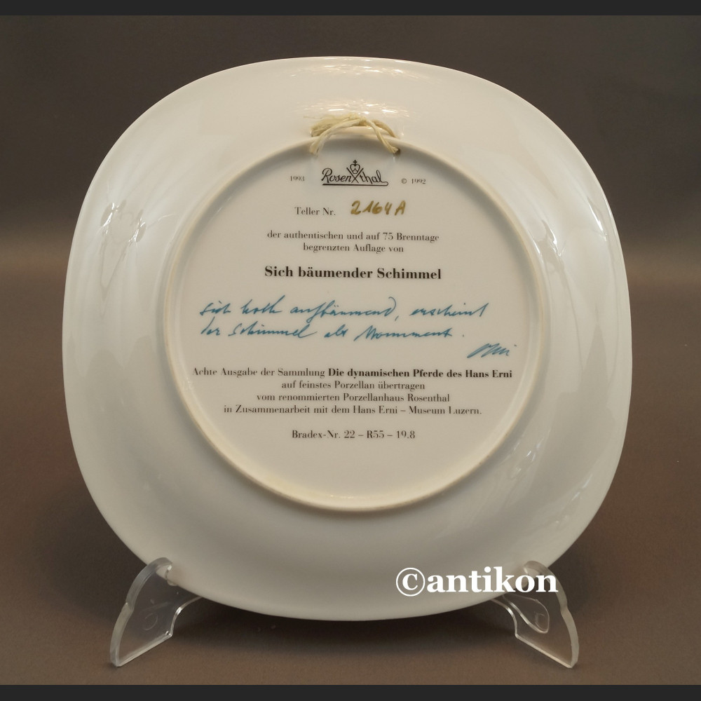 Talerz Konie Rosenthal limitowana edycja H.Erni