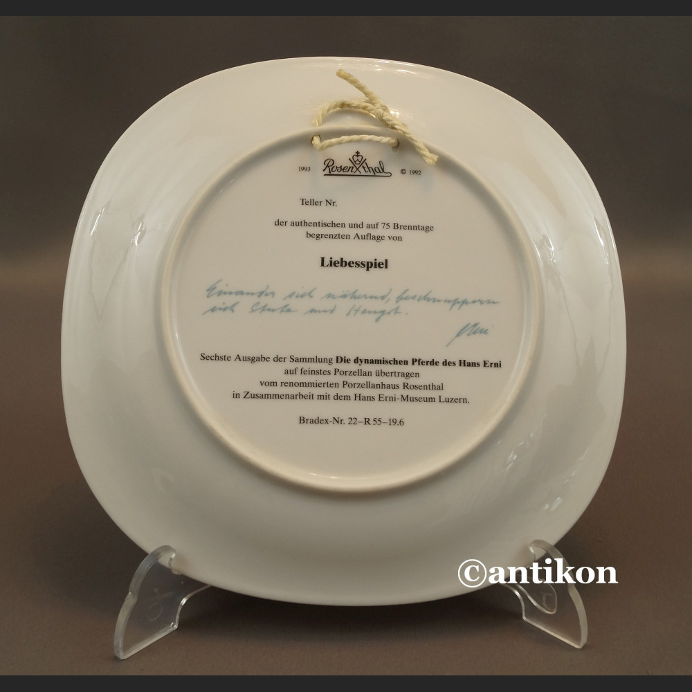 Talerz Konie porcelana Rosenthal 