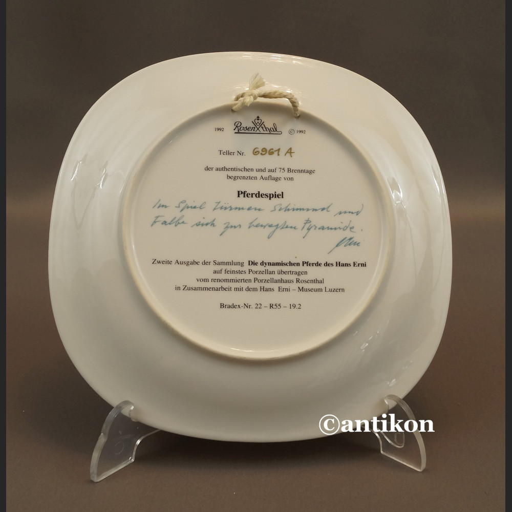 Talerz Konie Rosenthal limitowany Bradex Talerz Konie Rosenthal limitowany Bradex