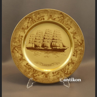 Prezent marynarski talerz z żaglowcem 3