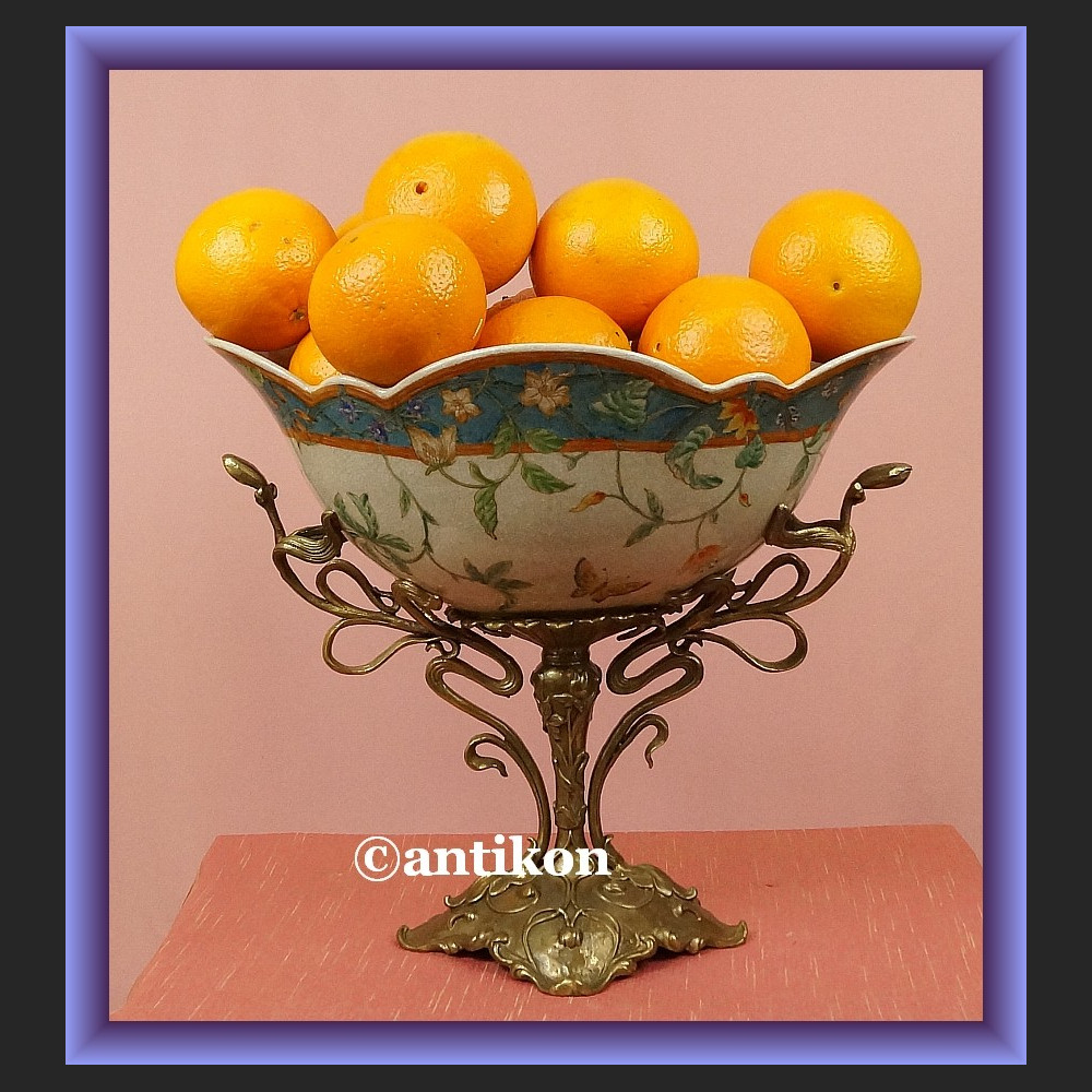 Patera na owoce porcelanowa duża 