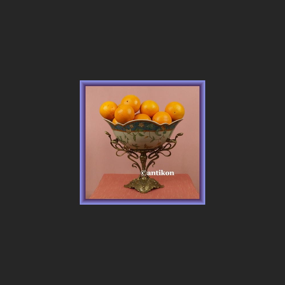 Patera na owoce porcelanowa duża 