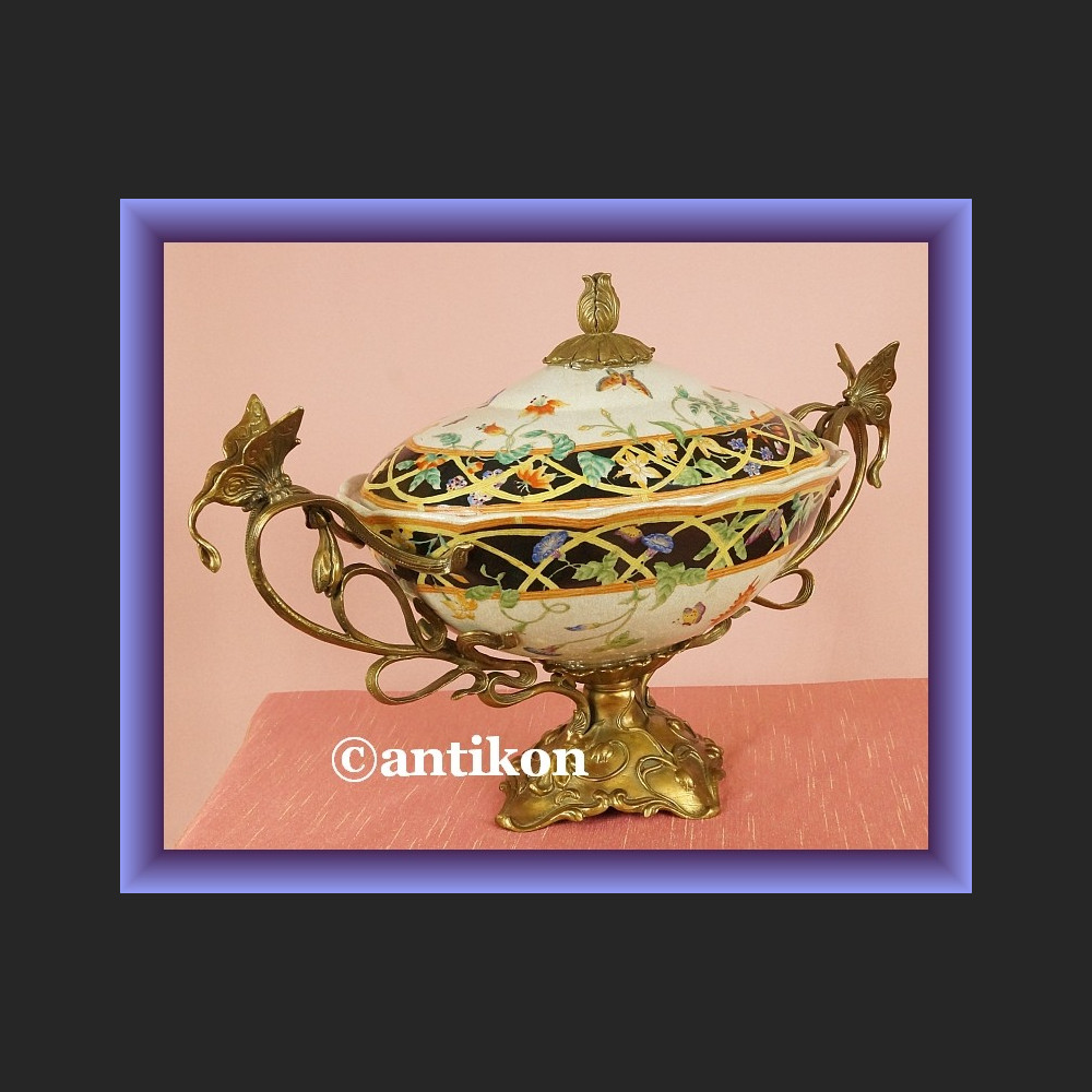 Secesyjna patera ręcznie malowana