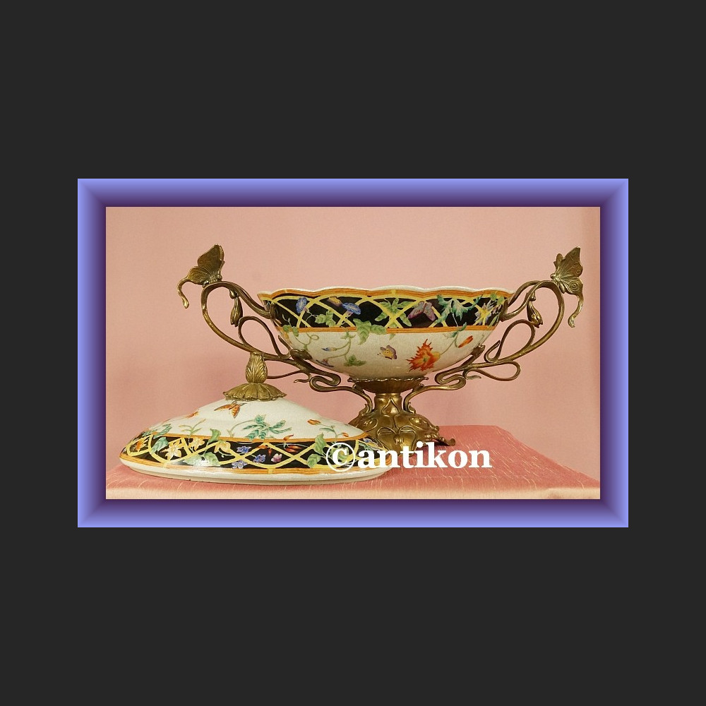 Secesyjna patera ręcznie malowana