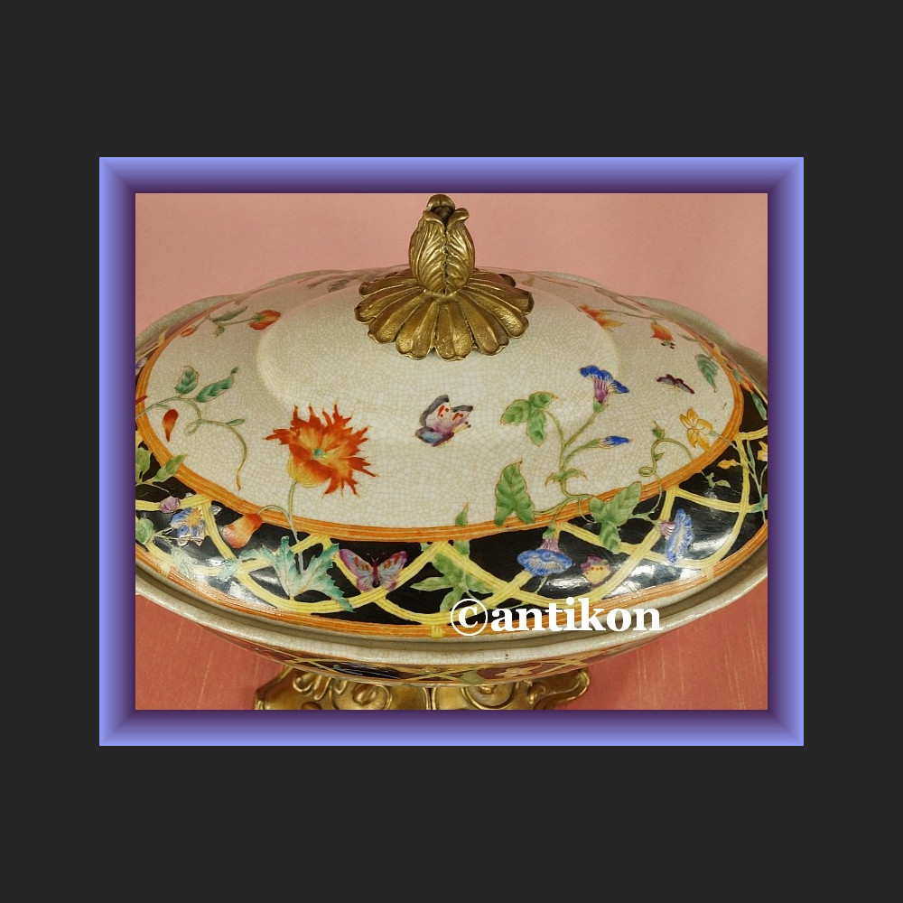 Secesyjna patera ręcznie malowana