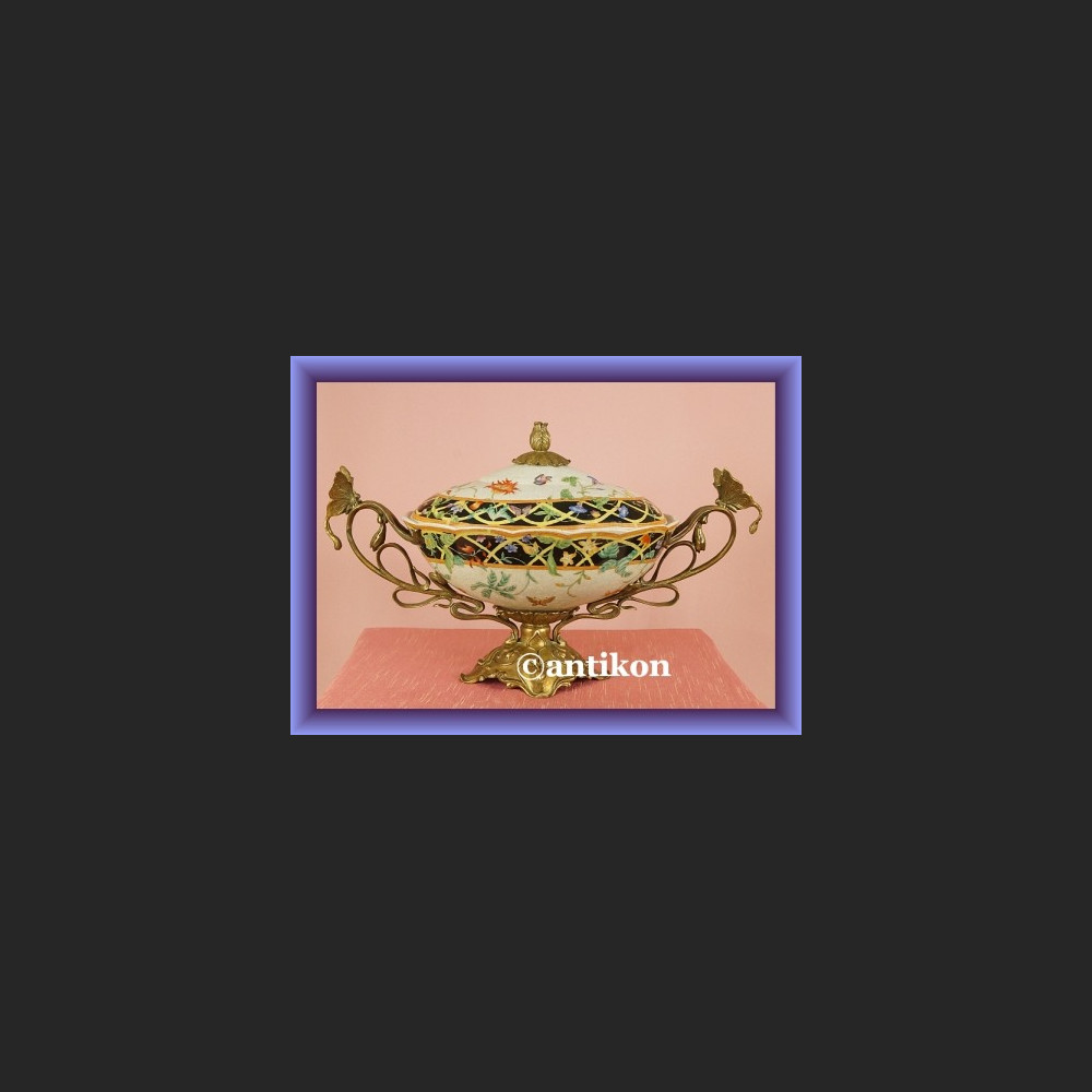 Secesyjna patera ręcznie malowana