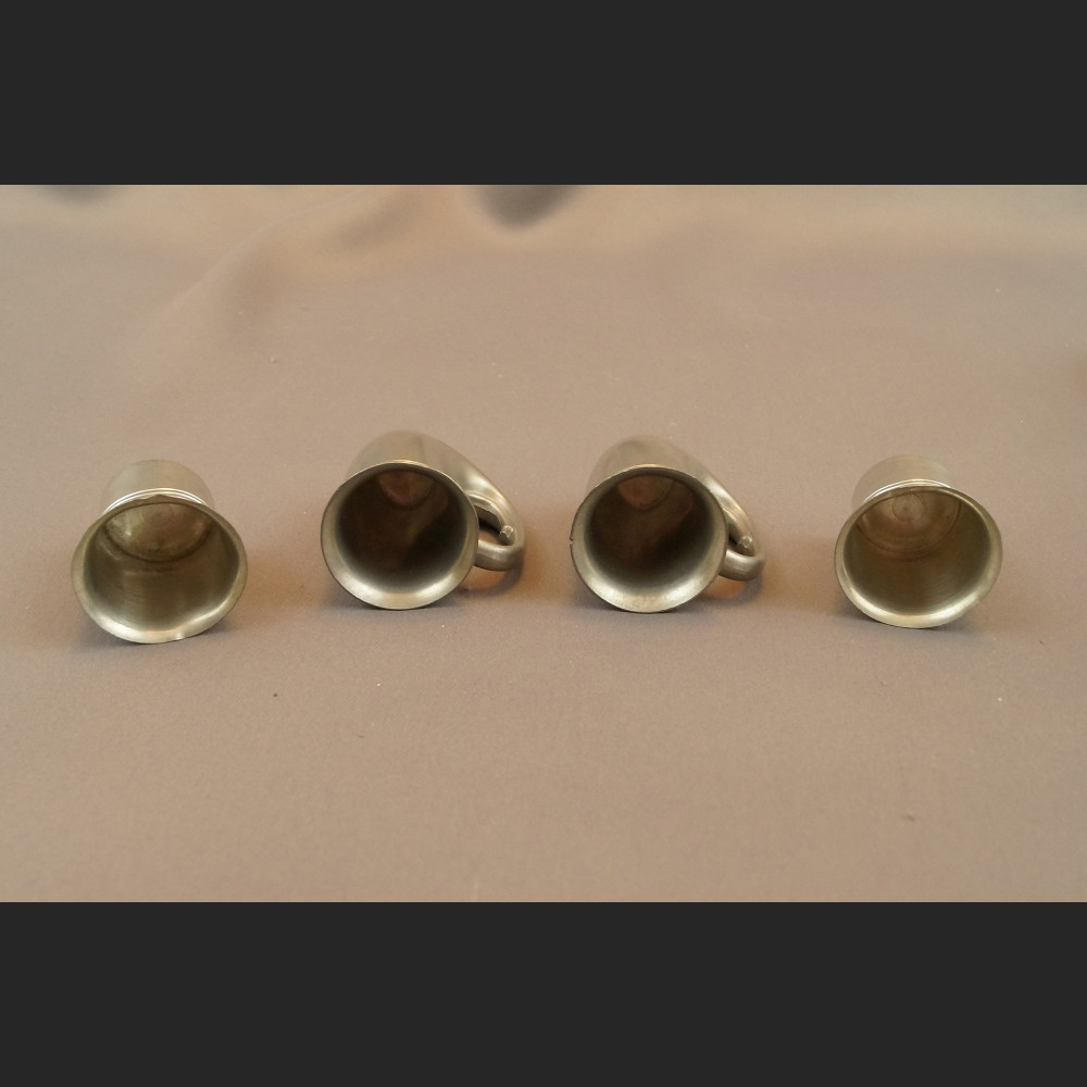 Kieliszki myśliwskie stara cyna