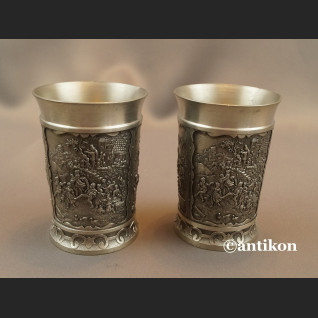 Kubek myśliwski z cyny 2 szt