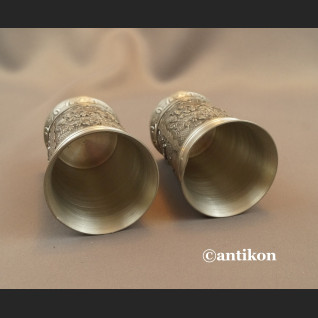 Kubek myśliwski z cyny 2 szt