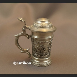 Mini Kufel myśliwski z cyny jelenie Mini Kufel myśliwski z cyny jelenie