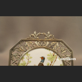 Myśliwskia dekoracja bażanty cyna z ceramiką