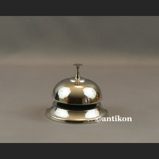 Dzwonek hotelowy do recepcji duży srebrny 