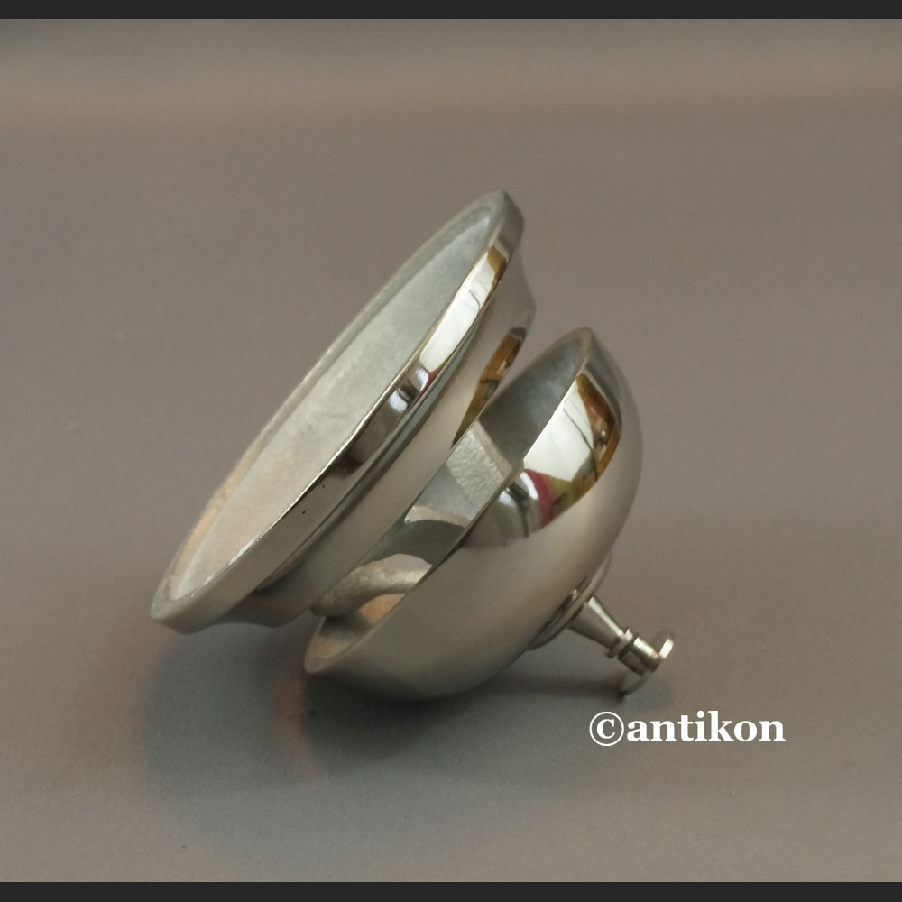 Dzwonek hotelowy do recepcji duży srebrny 