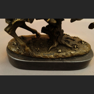 Rycerz w zbroji na koniu kunsztowna rzeźba prawdziwy brąz 