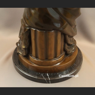 Madonna z dzieciątkiem rzeźba z brązu duża 