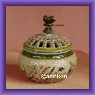 Potpourri ażurowe puzdro z ważką szkatułka 