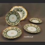 Rosenthal Bavaria stara porcelana patera i 4 talerze unikat