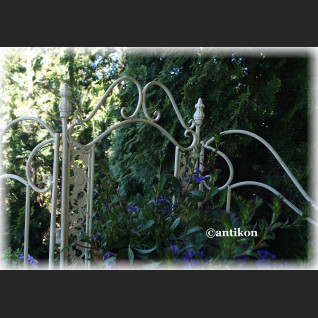 Kwietnik parawan duży prowansalski biały metalowy  Kwietnik parawan duży prowansalski biały metalowy