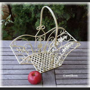 Kosz z kutego żelaza na owoce kwiaty mniejszy 