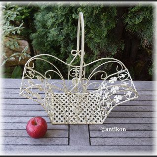 Kosz z kutego żelaza na warzywa kwiaty średni Kosz z kutego żelaza na warzywa kwiaty średni