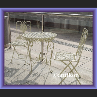 Krzesła 2 szt prowansalskie meble ogrodowe metalowe meble do ogrodu 