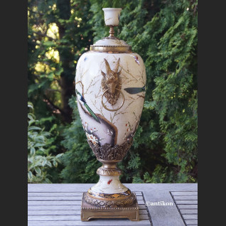 Urna wazon porcelanowy ze świecznikiem