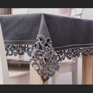 Obrus z haftem richelieu 140 x 220 na duży stół Obrus z haftem richelieu 140 x 220 na duży stół