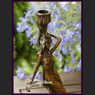 Para świeczników Francja secesja prawdziwy brąz  Para świeczników Francja secesja prawdziwy brąz