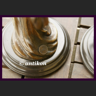 Para świeczników Francja secesja prawdziwy brąz  Para świeczników Francja secesja prawdziwy brąz