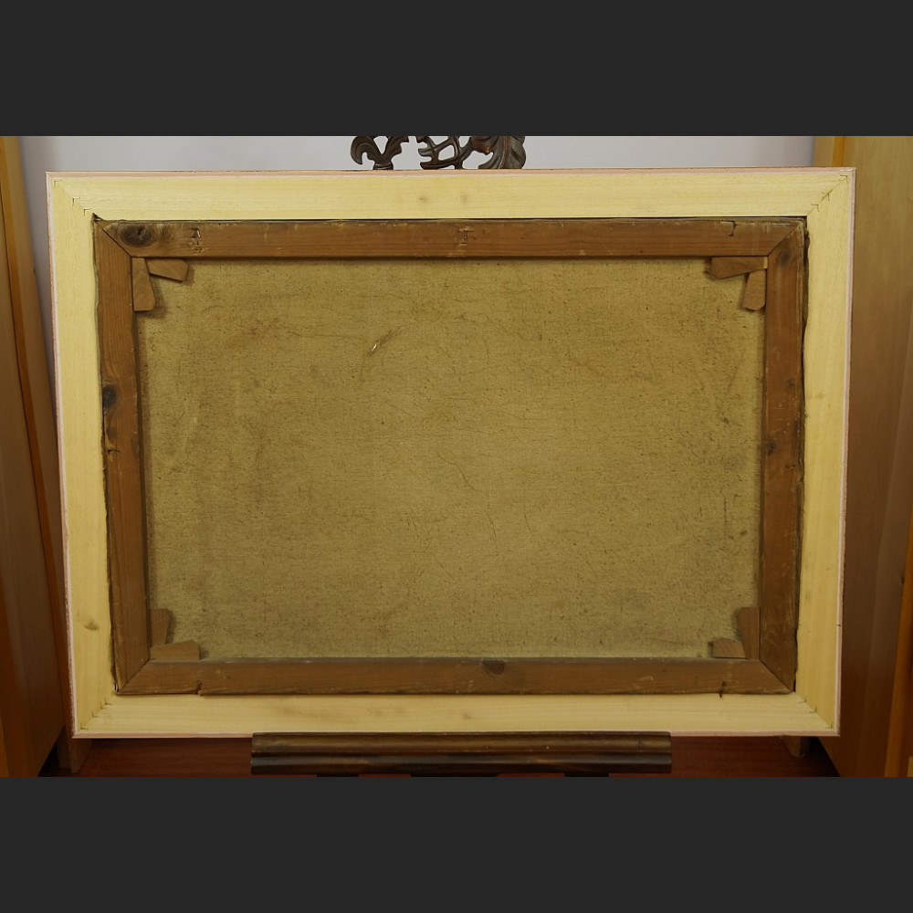 Oczekiwanie brzeg morza romantyczny obraz marynistyczny 