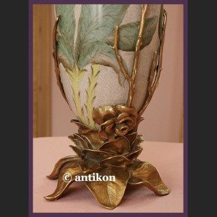 Wazon pałacowy ogromny okuty w brąz 