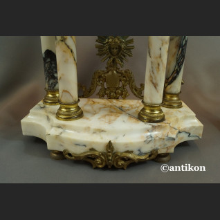 Zegar kominkowy antyk ze świecznikami Francja 