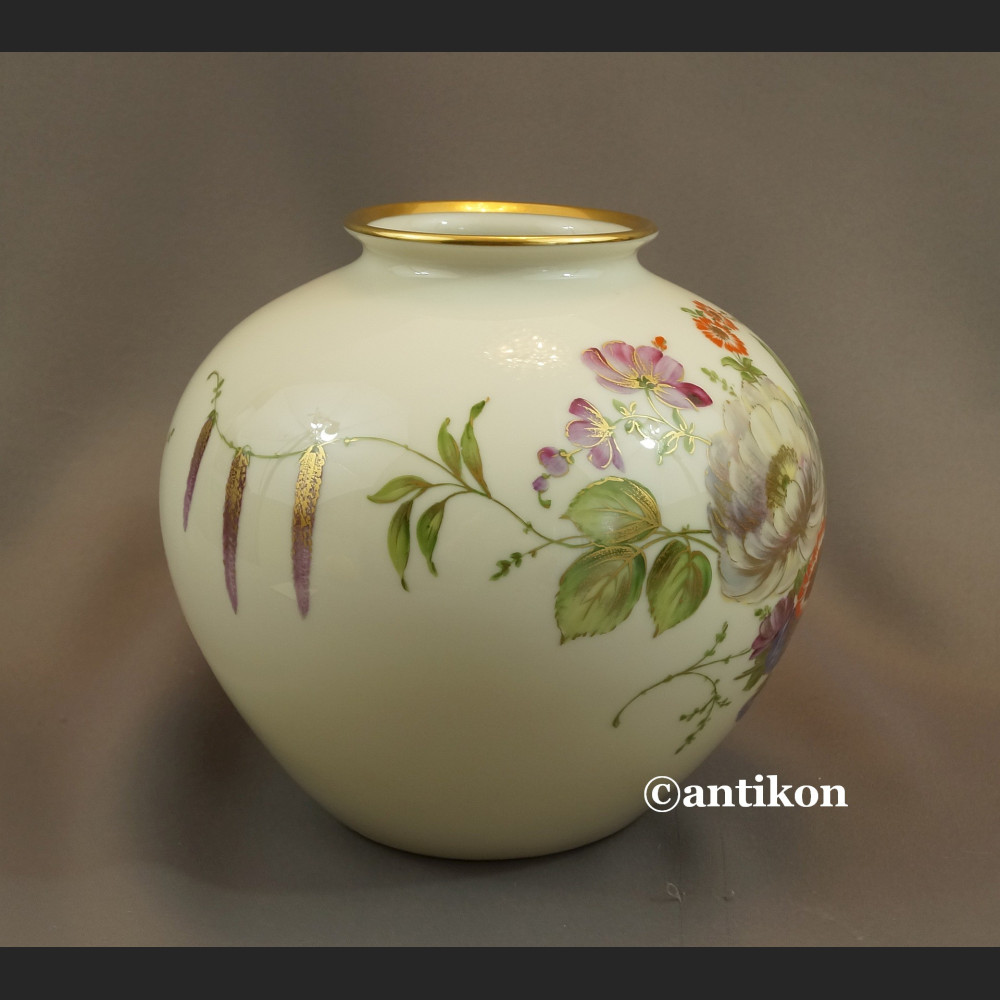 Wazon Rosenthal Kula duża ręcznie malowana antyki Wazon Rosenthal Kula duża ręcznie malowana antyki