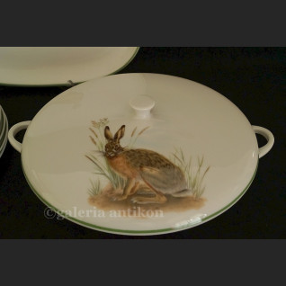 Serwis myśliwski obiadowy Krautheim Selb Bavaria komplet do dziczyzny 