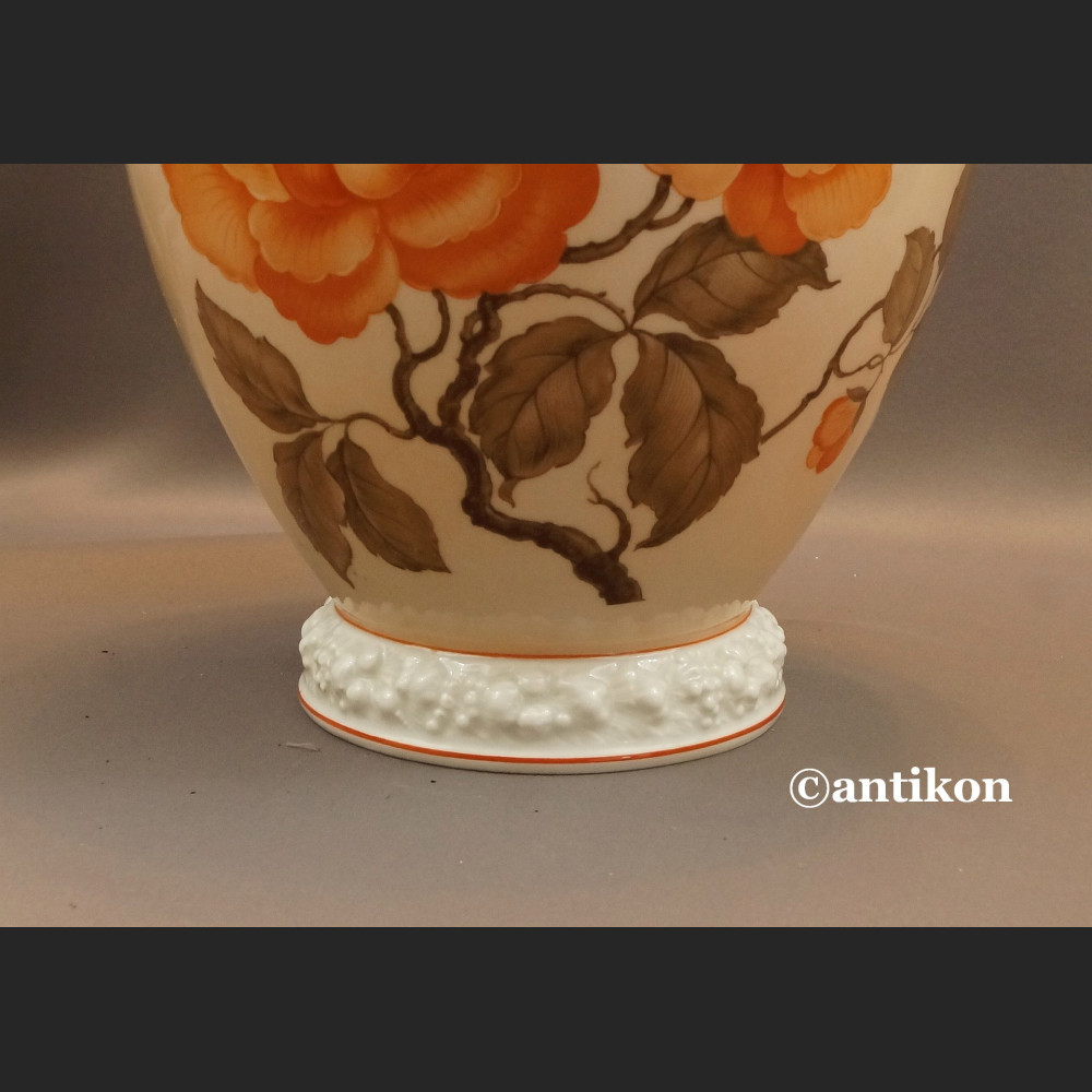 Porcelana Rosenthal wazon wielka kula z kwiatami Porcelana Rosenthal wazon wielka kula z kwiatami
