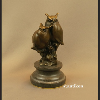 Sowa rzeźba  dwie mądre sowy prezent dla naukowca