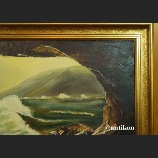 Obraz morze marynistyczny pejzaż Widok z groty 