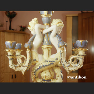 Świecznik z pięknej porcelany jak Sevres ogromny Świecznik z pięknej porcelany jak Sevres ogromny