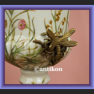 Donica porcelanowa z ważkami żardiniera do kwiatów  Donica porcelanowa z ważkami żardiniera do kwiatów