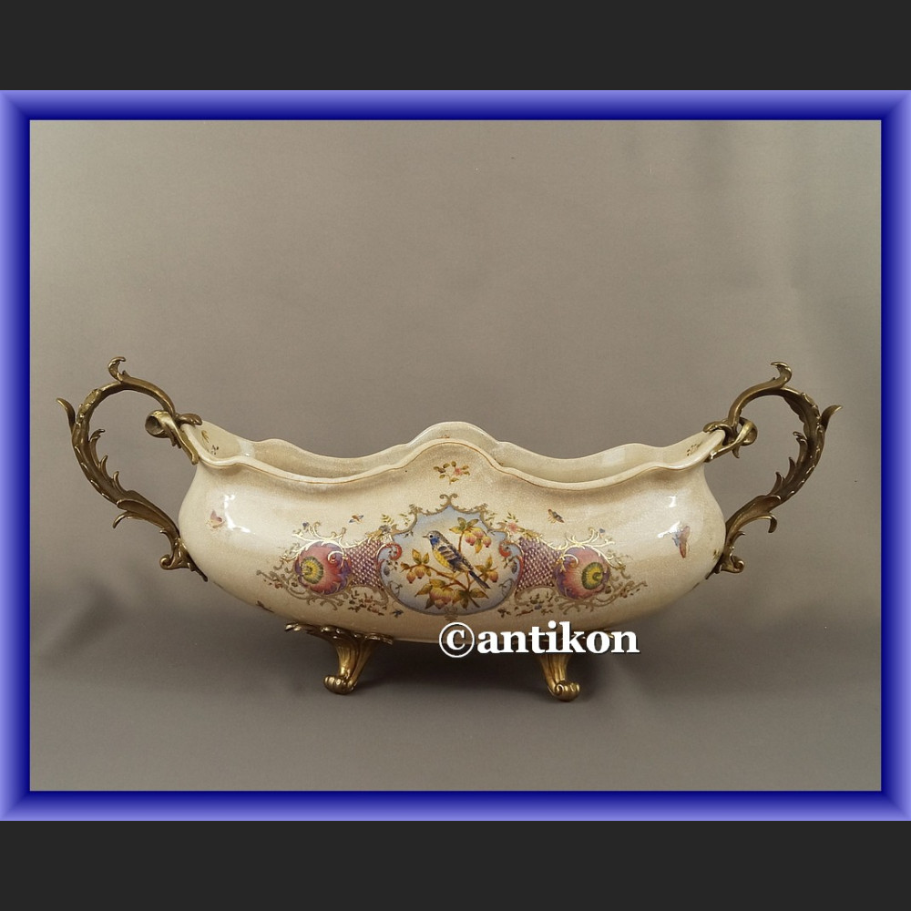Patera porcelanowa na prezent ślubny porcelana z brązem  Patera porcelanowa na prezent ślubny porcelana z brązem