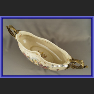 Patera porcelanowa na prezent ślubny porcelana z brązem  Patera porcelanowa na prezent ślubny porcelana z brązem