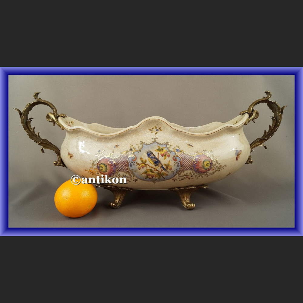 Patera porcelanowa na prezent ślubny porcelana z brązem  Patera porcelanowa na prezent ślubny porcelana z brązem