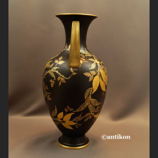 Wazony Rosenthal  czarny mat złocenia wielki pałacowy