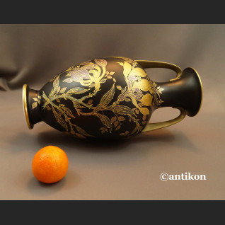 Wazony Rosenthal  czarny mat złocenia wielki pałacowy