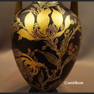 Wazony Rosenthal  czarny mat złocenia wielki pałacowy