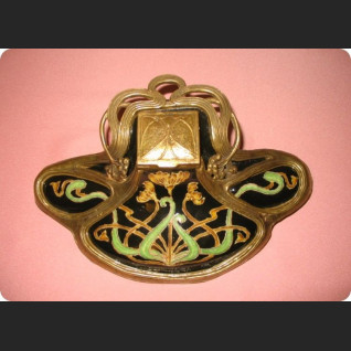 Przepiękny secesyjny kałamarz