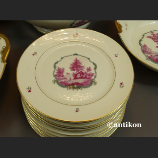 Serwis Rosenthal Ivory 12 osobowy obiadowy ze scenkami Unkat 