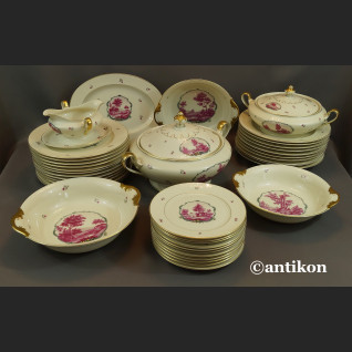 Serwis Rosenthal Ivory 12 osobowy obiadowy ze scenkami Unkat 